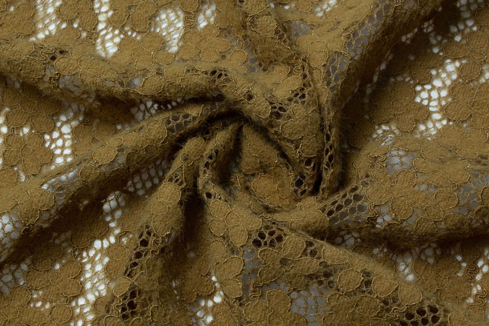 Гипюр, кружево FLORA #YELLOW GREEN